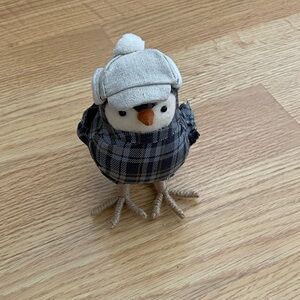 Target 2014 Wondershop Bird Featherly Friends Christmas Plaid Grey Earflap Hat